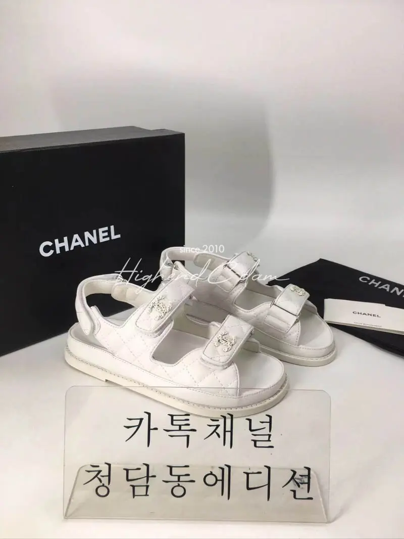 샤넬 벨크로 샌들