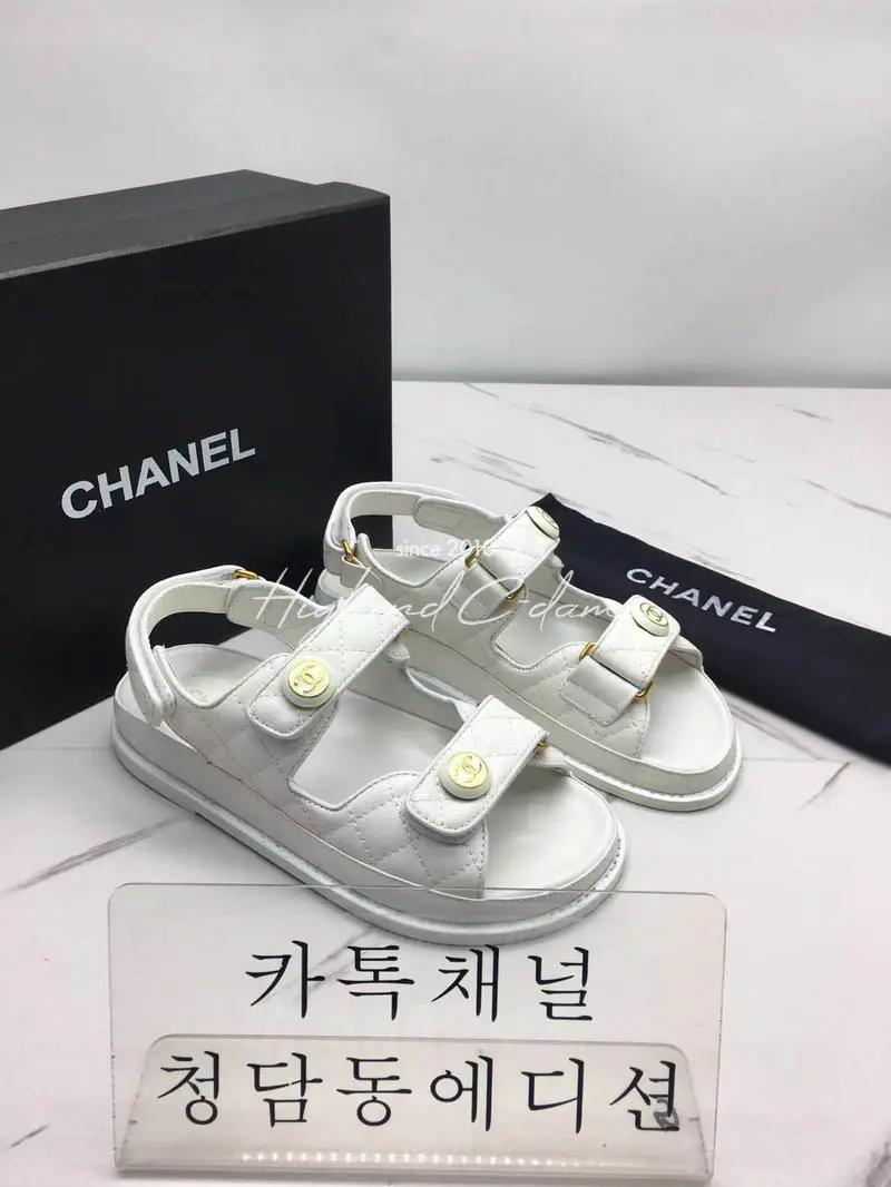 샤넬 벨크로 샌들
