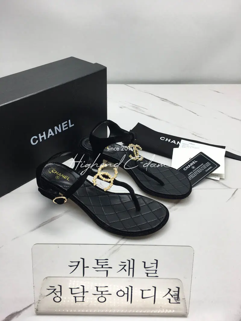 샤넬 CC로고 샌들