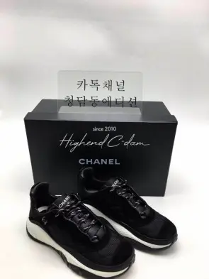샤넬 믹스드파이버 스니커즈 21FW 블랙