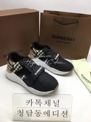버버리 빈티지 체크코튼 스니커즈 (남녀공용)