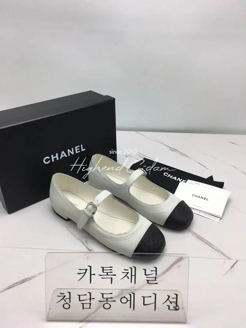 샤넬 메리제인 플랫슈즈