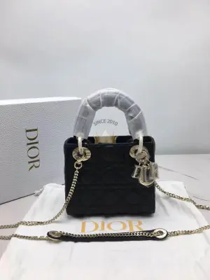 디올 레이디백 17cm (금장/은장) 램스킨 [정품동일가죽 최고퀄]