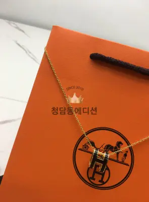 에르메스 팝아슈 목걸이 오리지널 사이즈 (컬러 로즈골드, 옐로우골드)