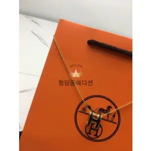 에르메스 팝아슈 목걸이 오리지널 사이즈 (컬러 로즈골드, 옐로우골드)