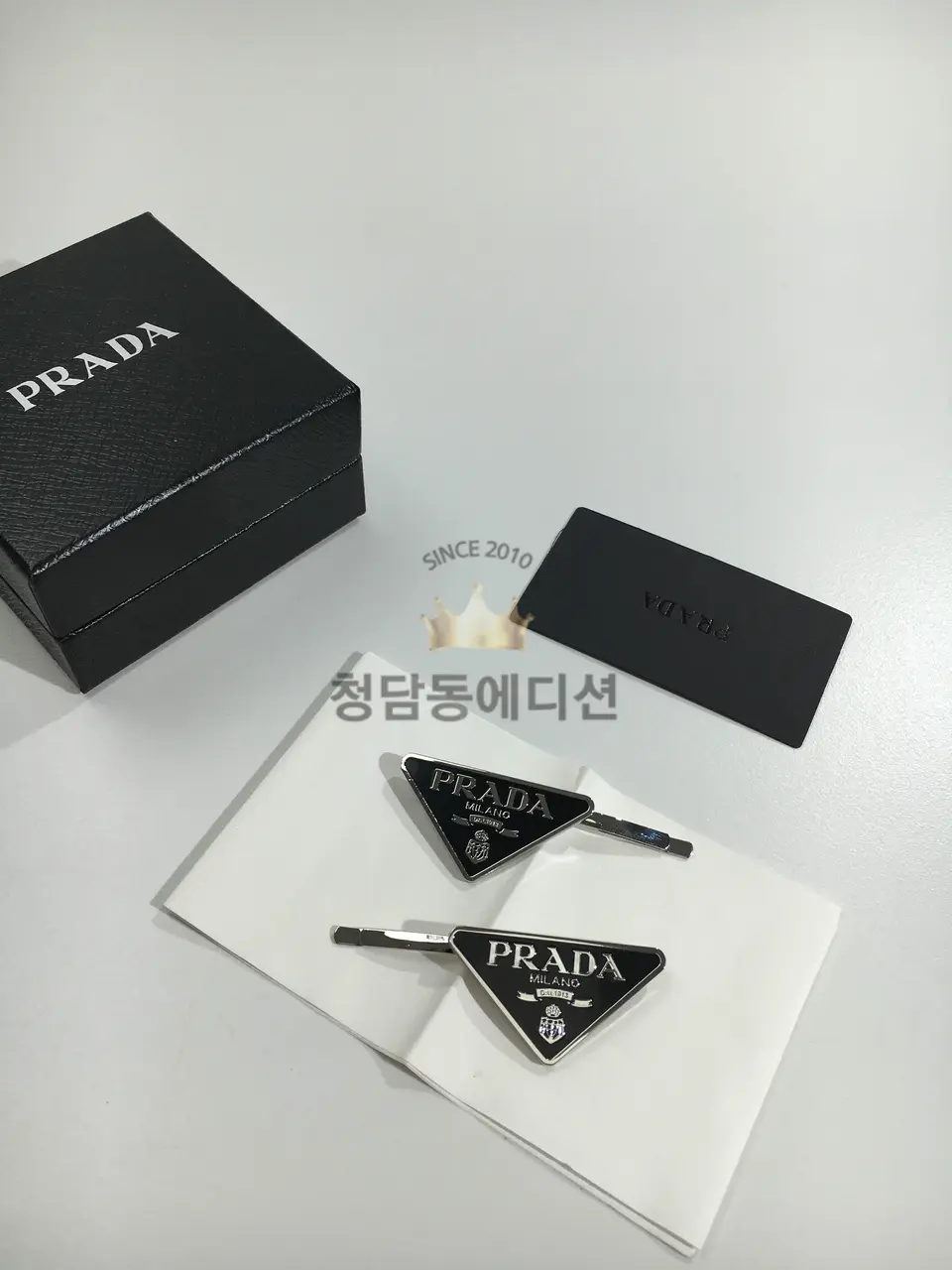 프라다 헤어 클립 (2COLOR)