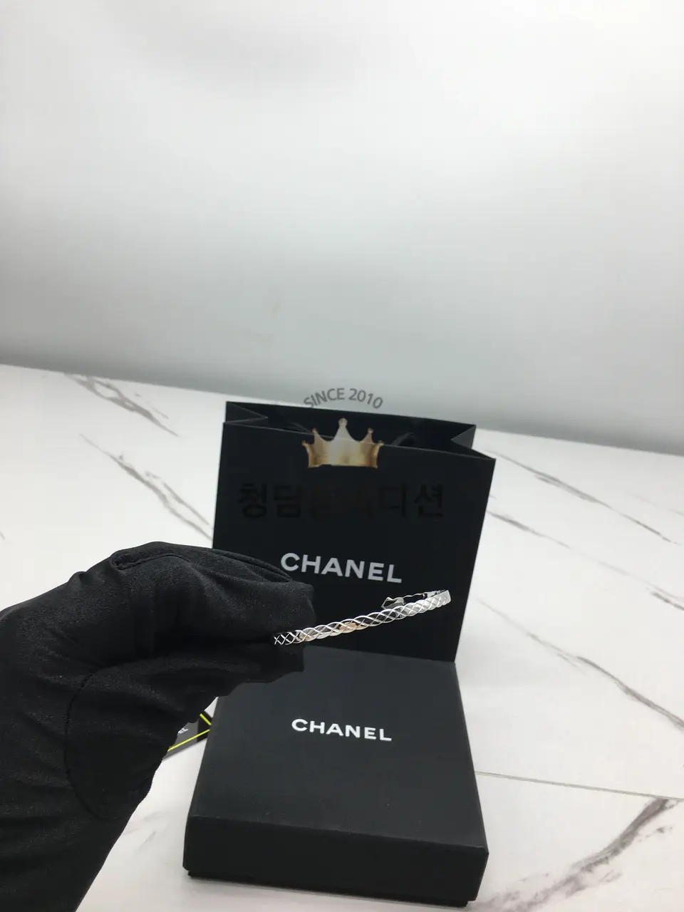 샤넬 코코 크러쉬 팔찌 (컬러 로즈골드, 화이트골드)