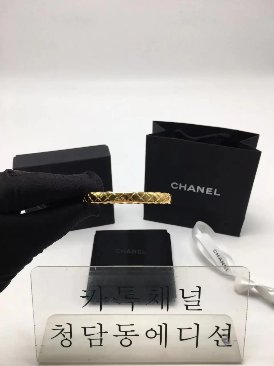 샤넬 코코 크러쉬 팔찌 17CM (컬러 옐로우골드, 화이트골드)