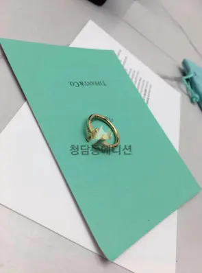 티파니앤코 반지 (컬러 화이트, 블루)