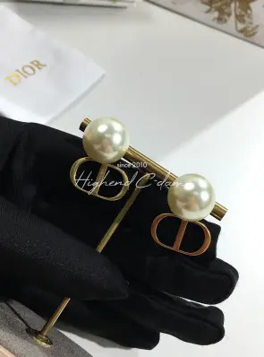 디올 dior cd 펄 귀걸이