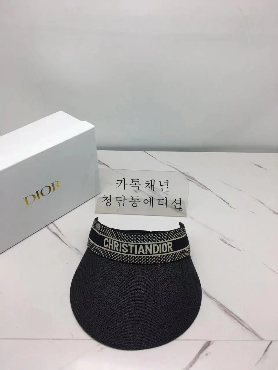디올 캡모자 (컬러 블랙, 베이지)