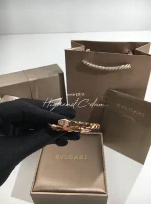 불가리 세르펜티 팔찌 17CM (컬러 화이트골드, 로즈골드)
