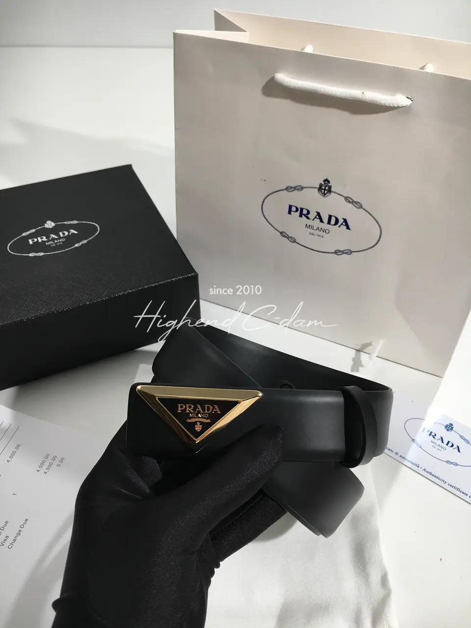 프라다 벨트 (버클 3.3CM)