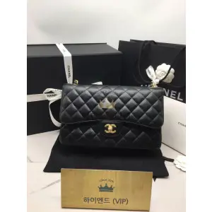 샤넬 클래식 캐비어 / 램스킨 라지 30cm 금장 (하이엔드급)