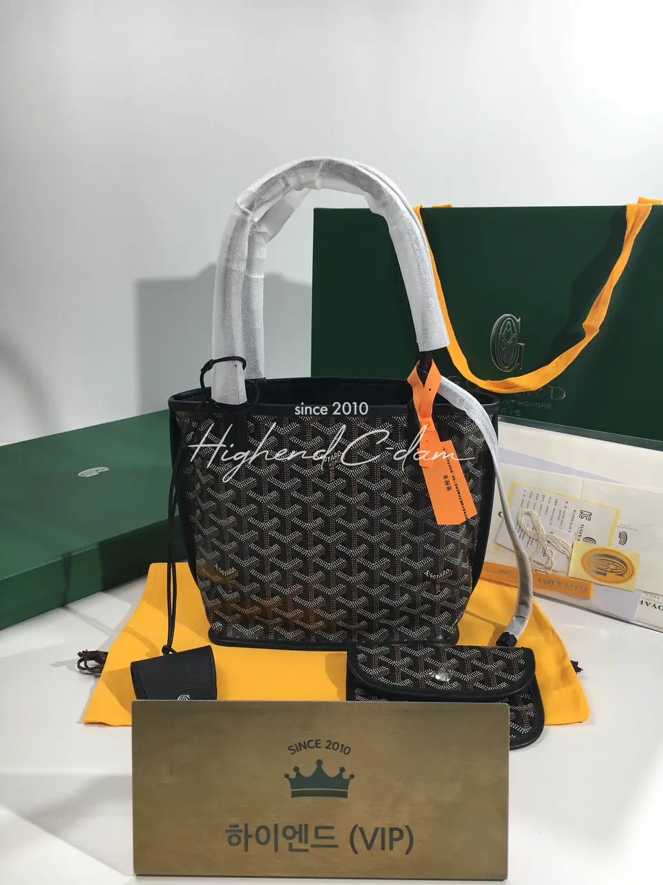 고야드 미니 앙주백 20cm (컬러 블랙)