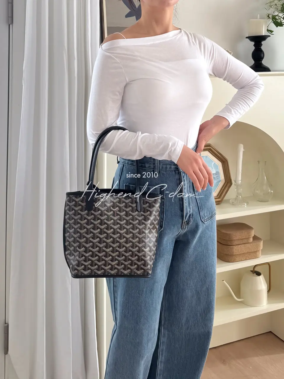 고야드 미니 앙주백 20cm (컬러 블랙)