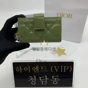 디올 까나쥬 페이던트 아코디언 카드지갑