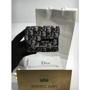 디올 새들 3단 반지갑