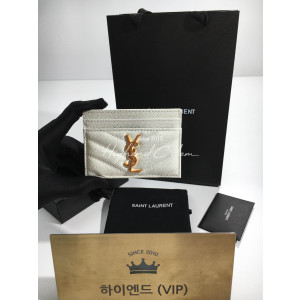 생로랑 모노그램 퀼팅 카드홀더 423291