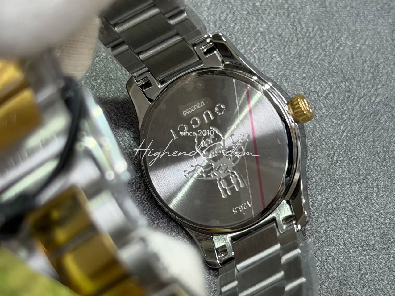 구찌 캣츠 시계 콤비 (38mm,28mm)