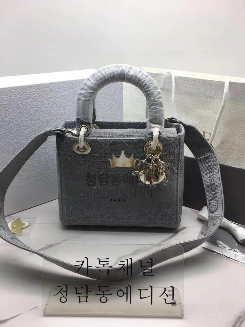 디올 레이디백 패브릭
