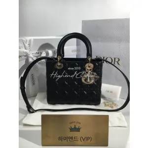 디올 레이디백 미디움 (램스킨)