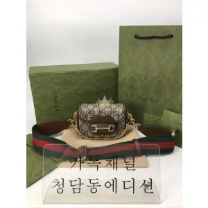 구찌 1955 홀스빗 스트랩 지갑