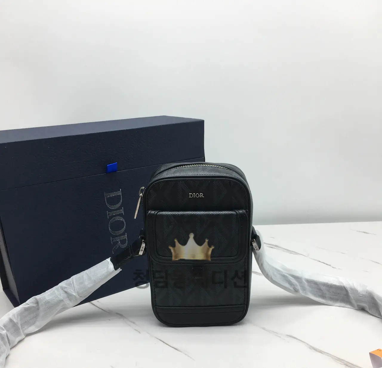 디올 CD 다이아몬드 캔버스 미니백