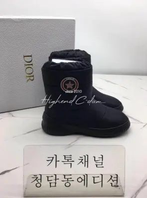 디올 패딩 부츠 (컬러 블랙, 화이트)