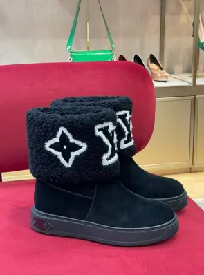 루이비통 lv 스노우드롭 플랫 앵글부츠