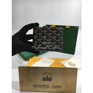 고야드 빅투와르 반지갑 (컬러블랙탄(브라운))