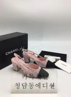 샤넬 트위드 슬링백 미들