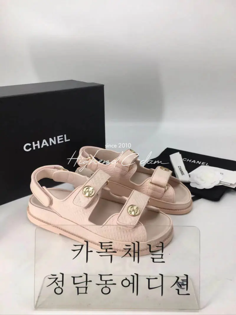 샤넬 벨크로 샌들