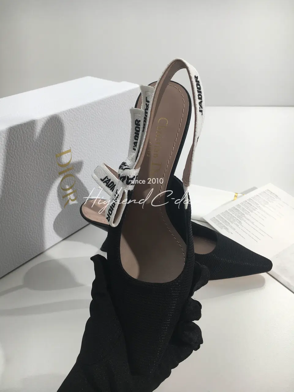 디올 j'a dior 슬링백 미들 힐 (내부각인 버전)