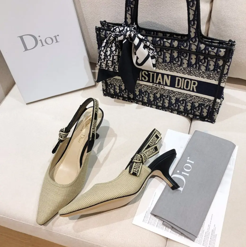 디올 j'a dior 슬링백 미들 힐 (내부각인 버전)