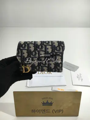 디올 오블리크 새들 카드지갑