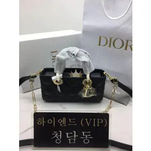 디올 CD D-JOY 까나쥬 숄더백 스몰