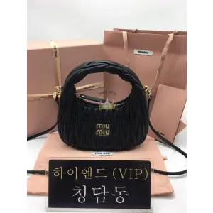 미우미우 MIU MIU 완더 마테라쎄 호보백 스몰(빈티지워싱)