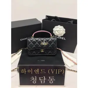 샤넬 23P 뉴미니 탑핸들 WOC