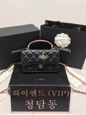 샤넬 23P 뉴미니 탑핸들 WOC