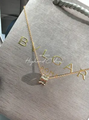 불가리 비제로원 목걸이 (컬러 옐로우골드, 로즈골드) (V-gold소재)