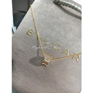 불가리 비제로원 목걸이 (컬러 옐로우골드, 로즈골드) (V-gold소재)