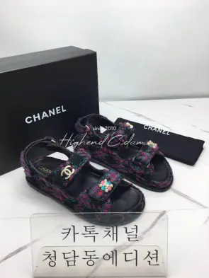 샤넬 벨크로 샌들