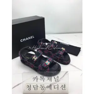 샤넬 벨크로 샌들