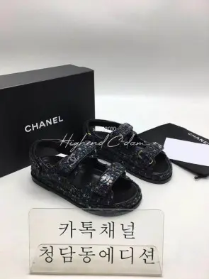 샤넬 벨크로 샌들