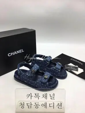 샤넬 벨크로 샌들
