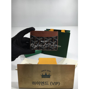 고야드 생쉴피스 카드홀더 (컬러 블랙탄 브라운)
