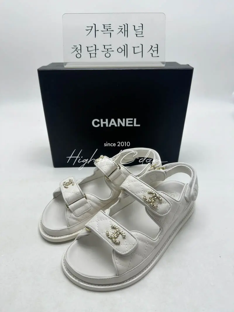 샤넬 벨크로 샌들