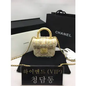샤넬 23SS 트위드 스몰 코스메틱 케이스 AS3973