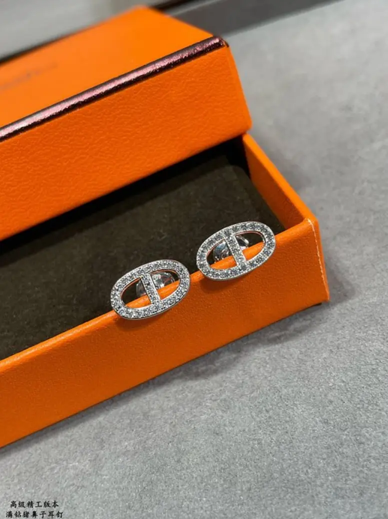 에르메스 hermes 샹달 이어링 (컬러 골드,화이트골드 2COLOR)